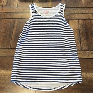 3/$15🔴 Kids Cat & Jack Blue and White Striped Tank Top size Medium 7/8